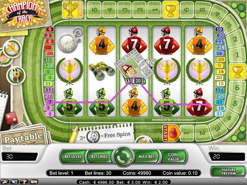 Champion Of The Track Slot Review