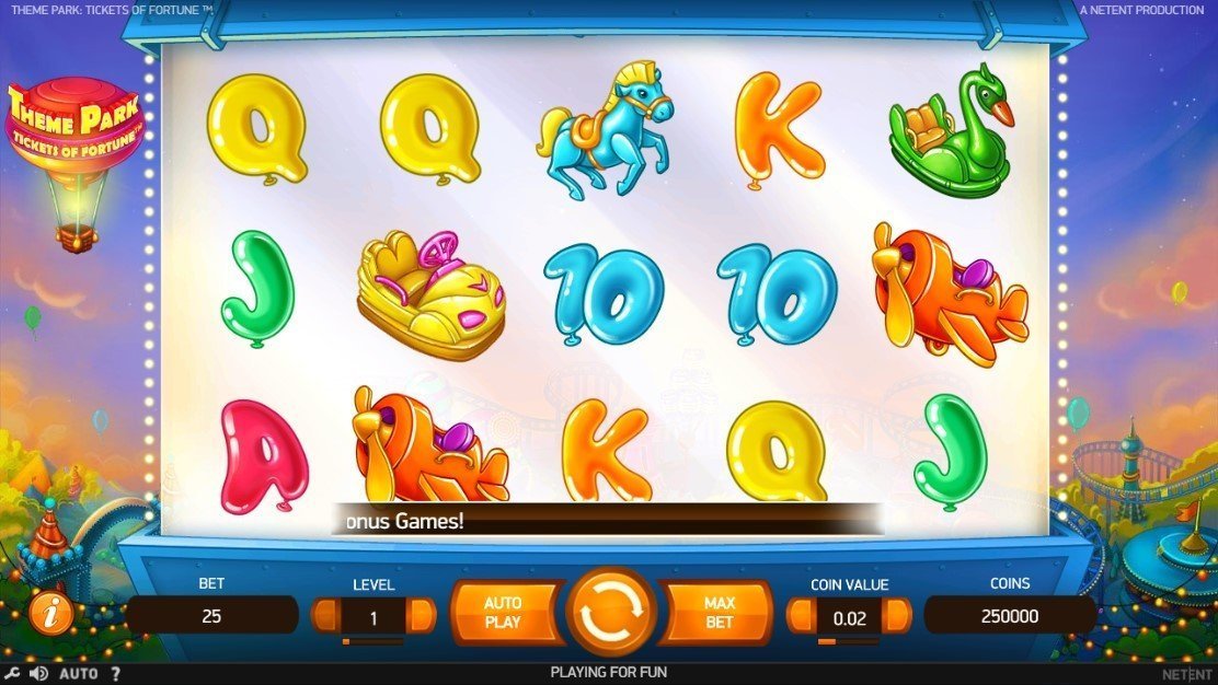 Theme Park Tickets Of Fortune Slot Review